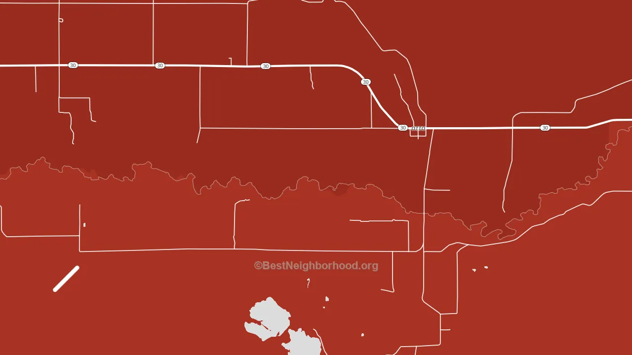 82434, WY block-group political-lean map