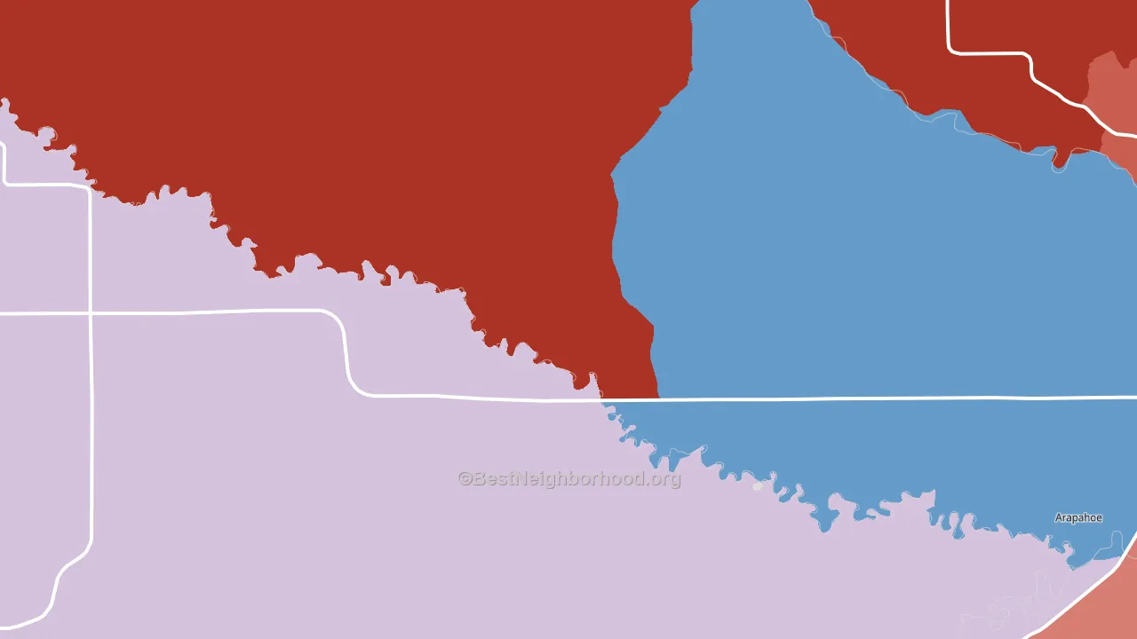 82510, WY block-group political-lean map