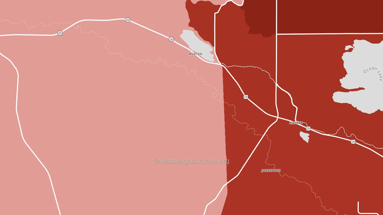 82516, WY block-group political-lean map