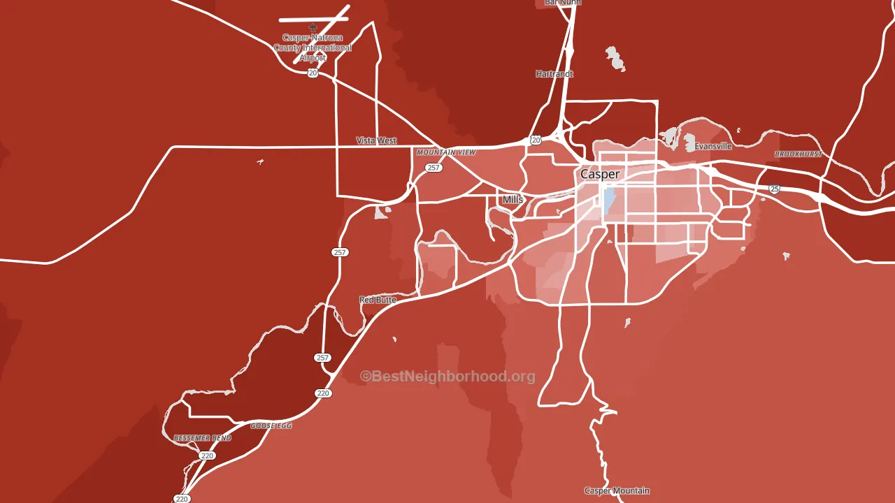 82604, WY block-group political-lean map