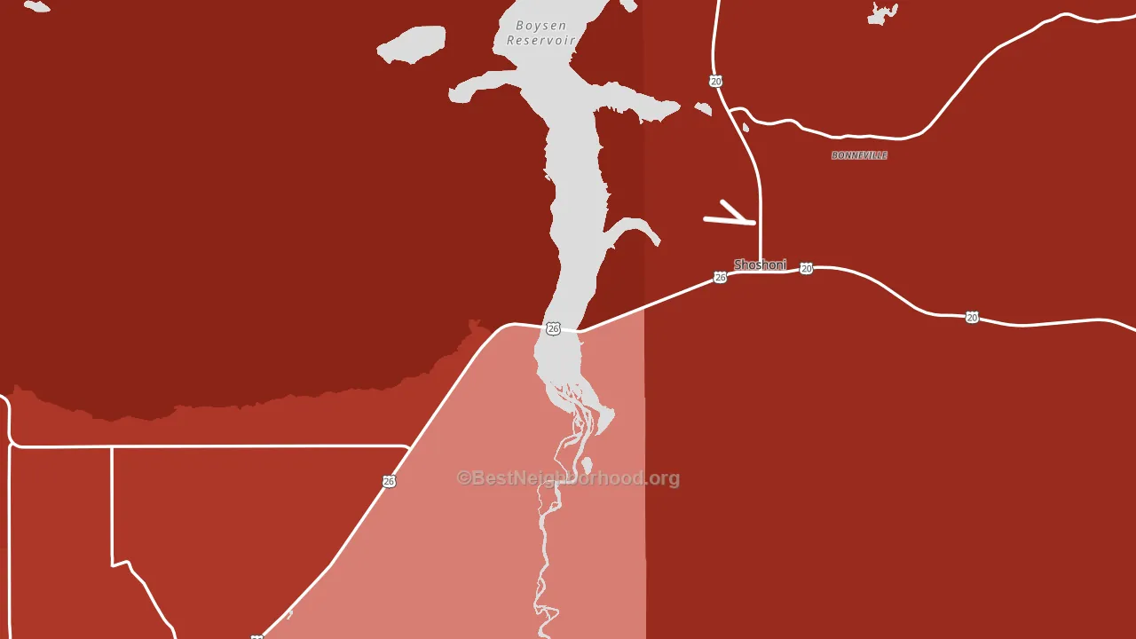 82649, WY block-group political-lean map