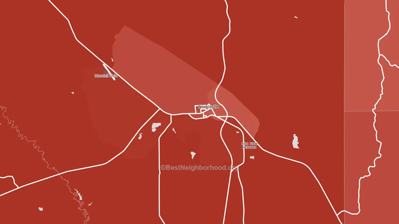 82701, WY block-group political-lean map