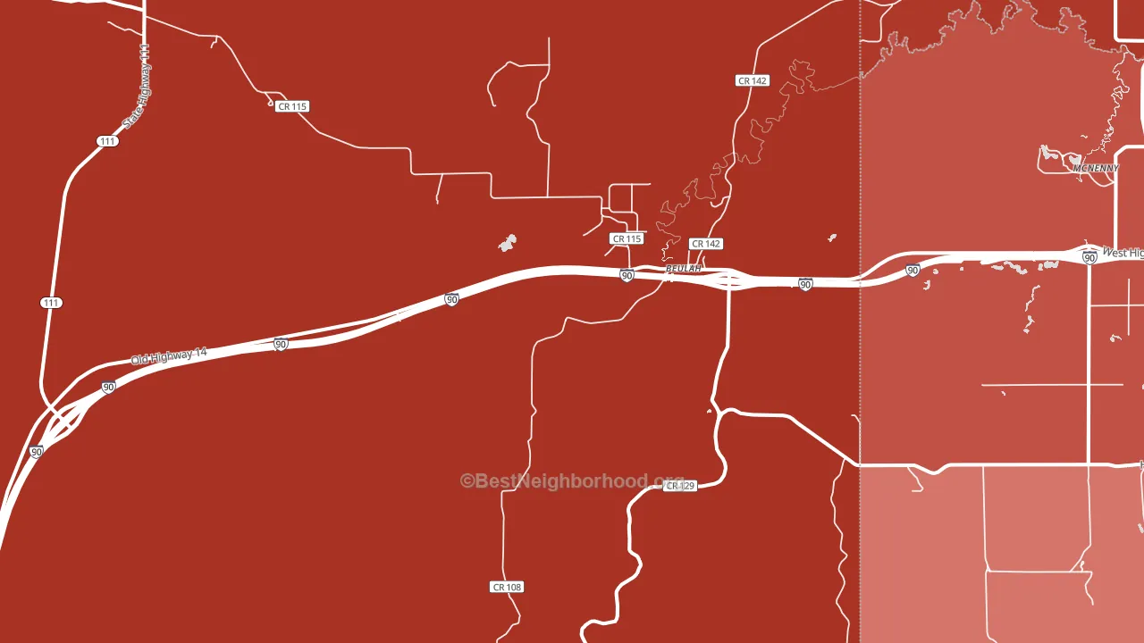 82712, WY block-group political-lean map