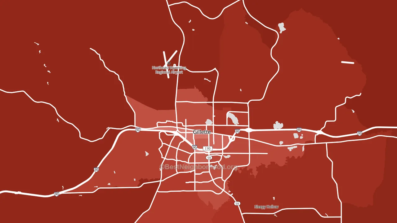 82716, WY block-group political-lean map