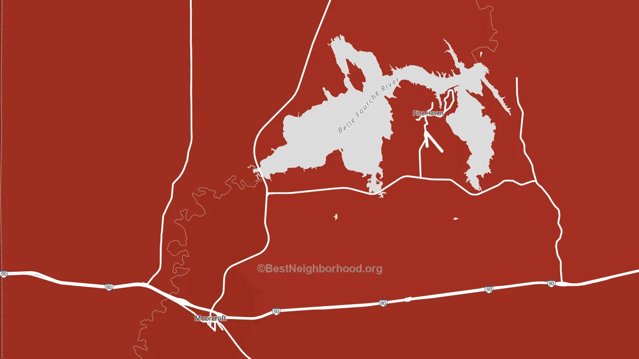 82721, WY block-group political-lean map
