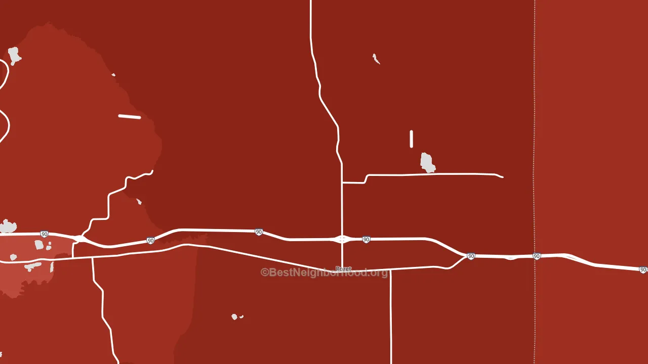 82727, WY block-group political-lean map