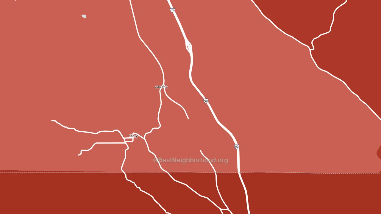 82832, WY block-group political-lean map