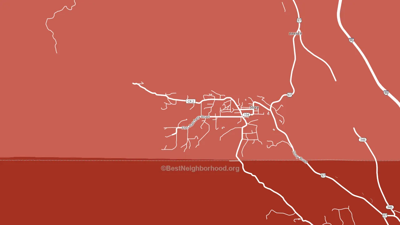 82842, WY block-group political-lean map
