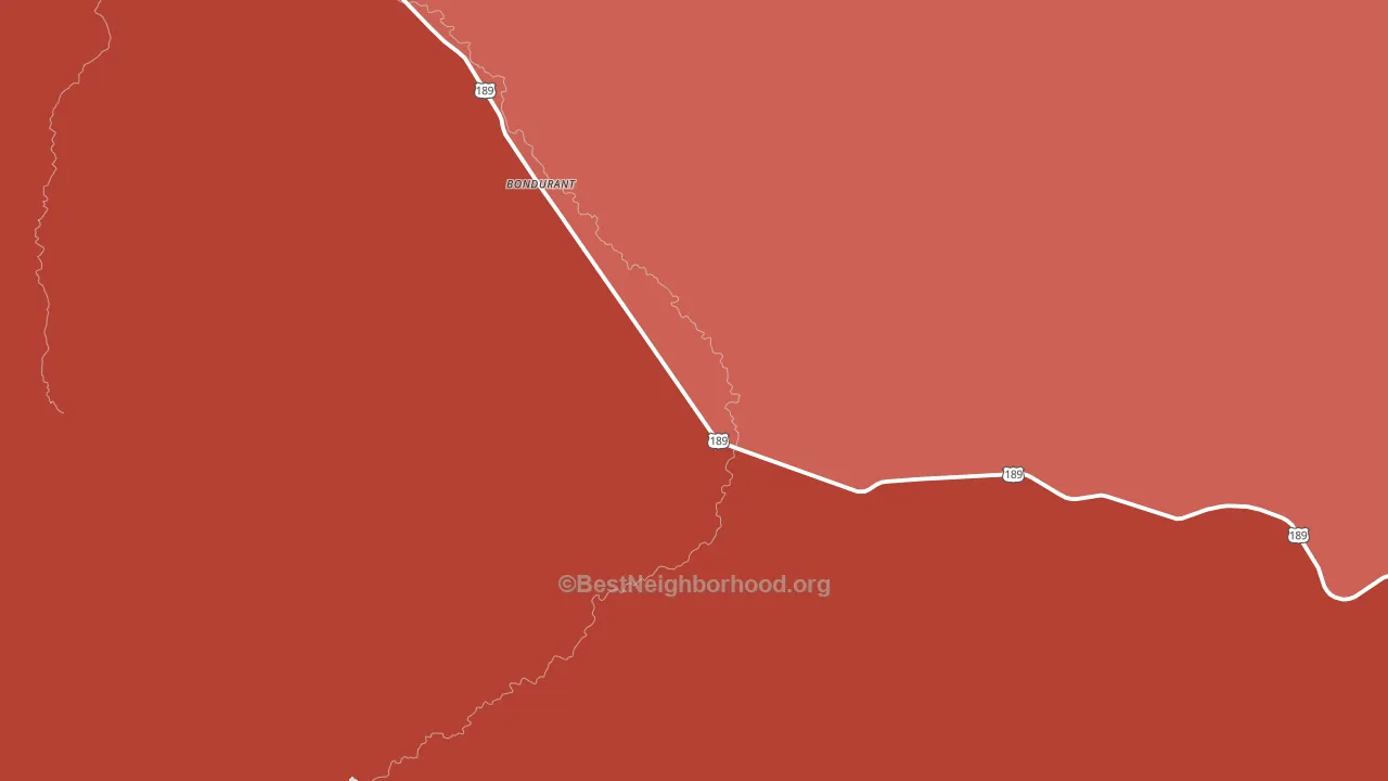 82922, WY block-group political-lean map