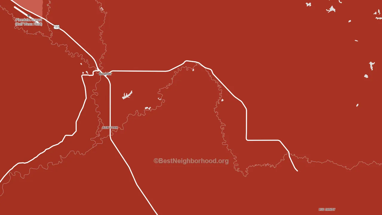82923, WY block-group political-lean map