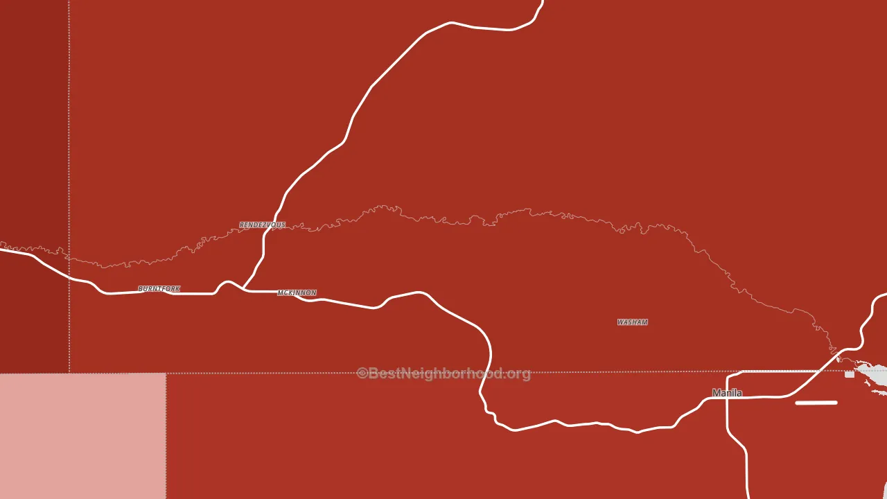 82938, WY block-group political-lean map
