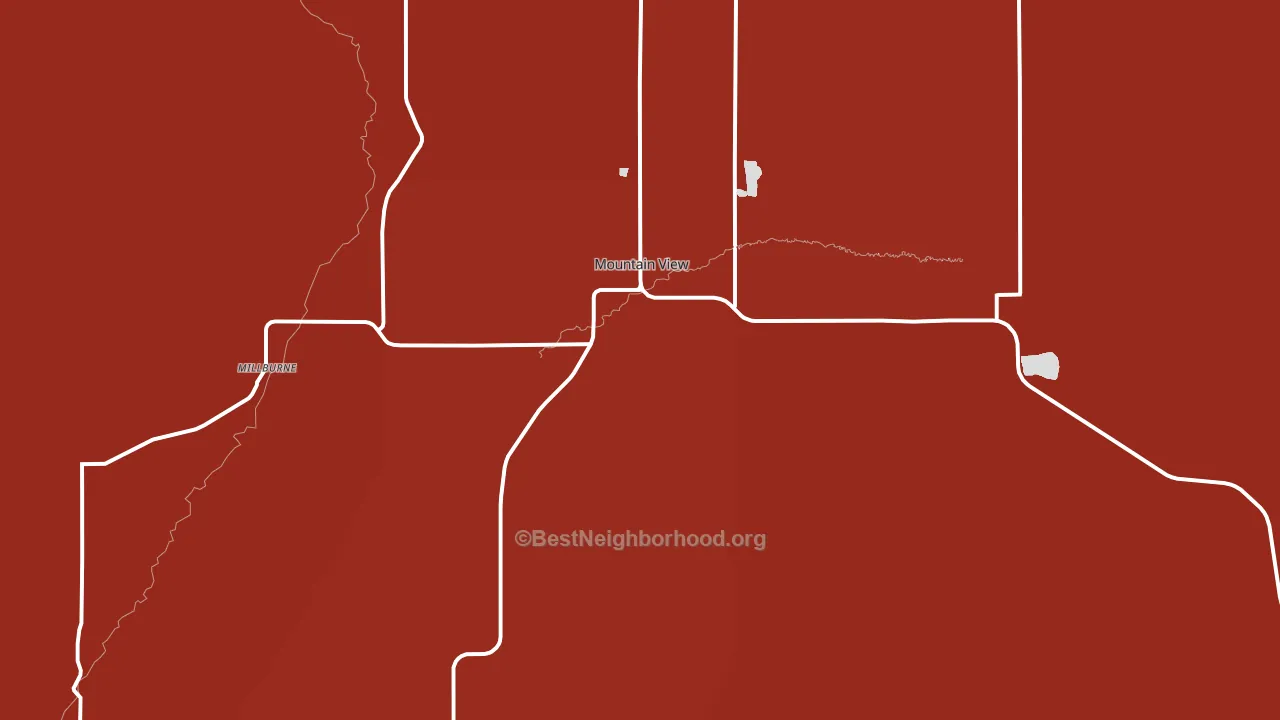 82939, WY block-group political-lean map