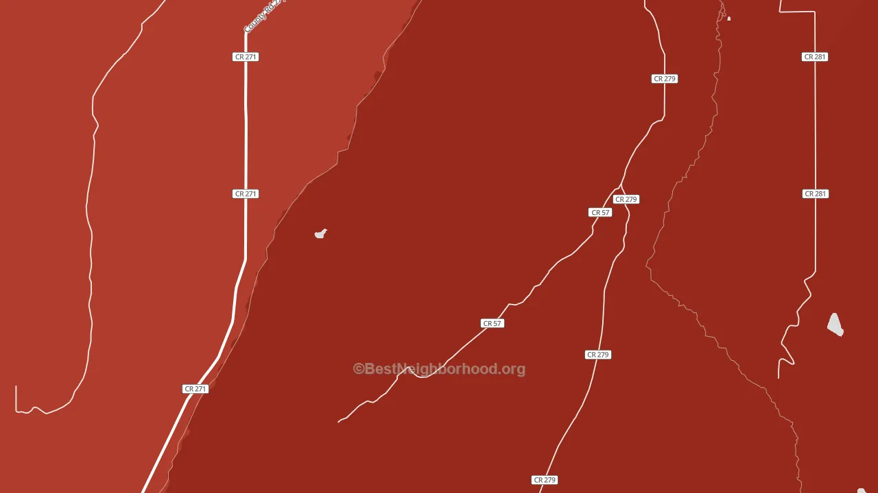 82944, WY block-group political-lean map