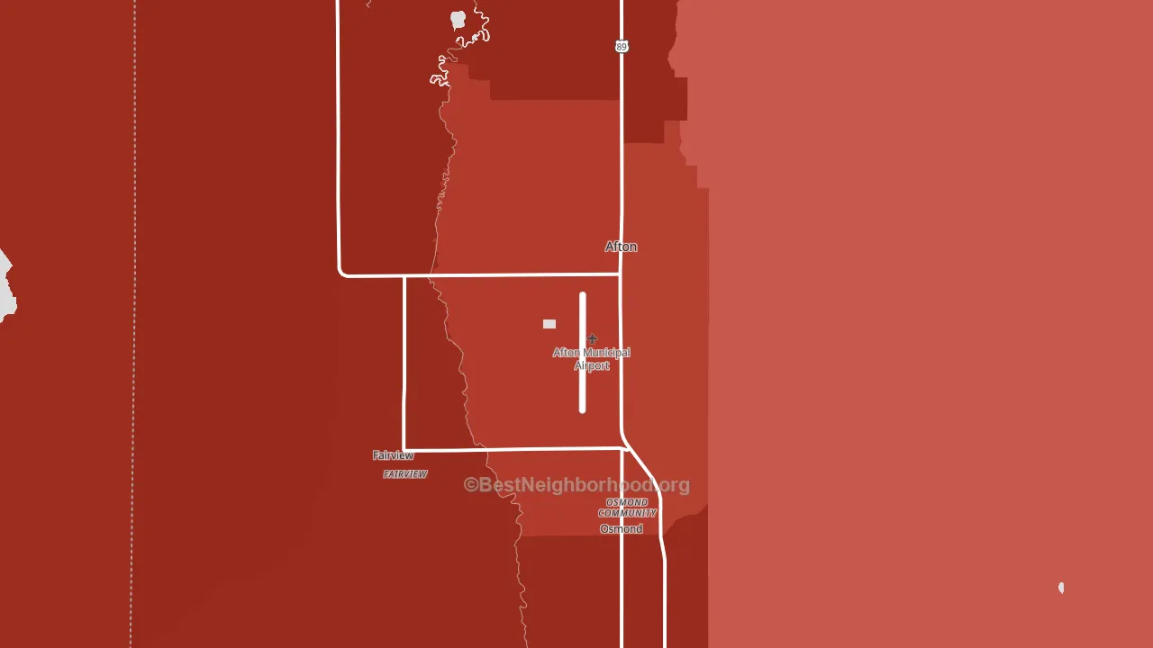 83110, WY block-group political-lean map