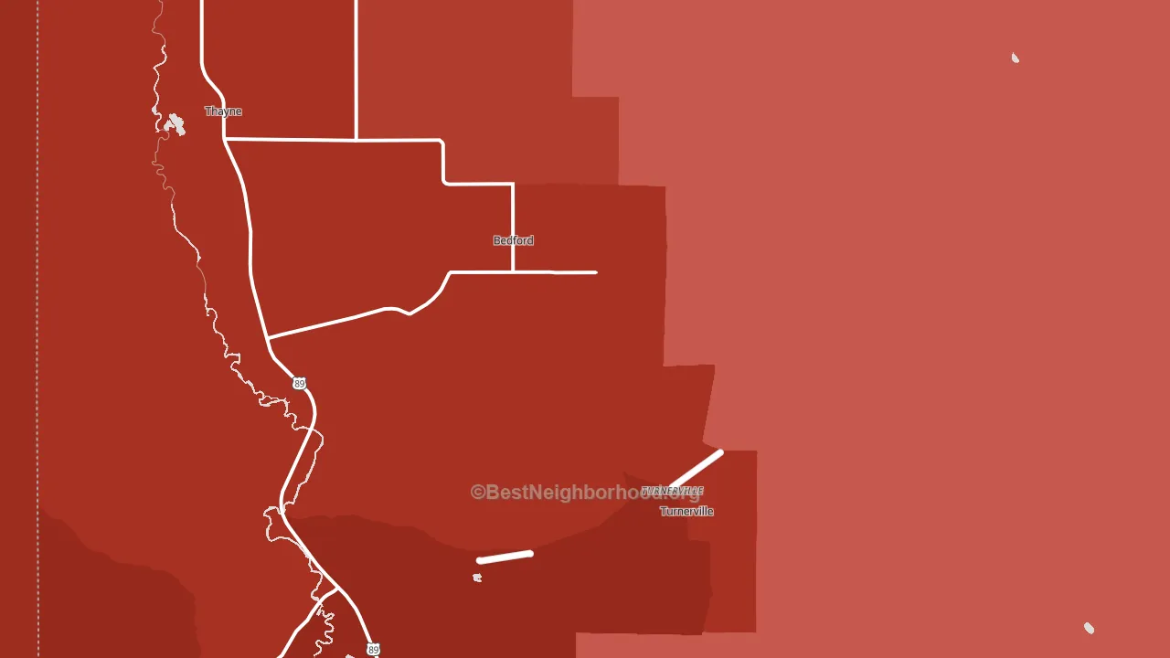 83112, WY block-group political-lean map
