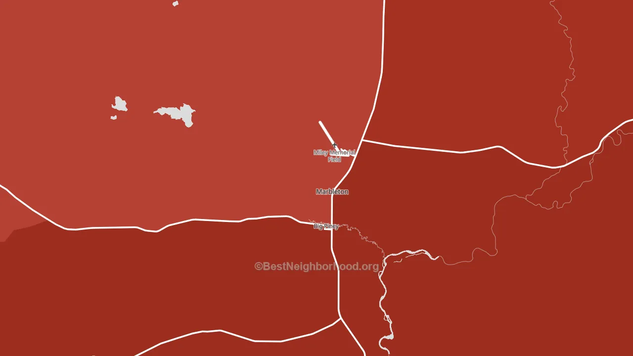 83113, WY block-group political-lean map