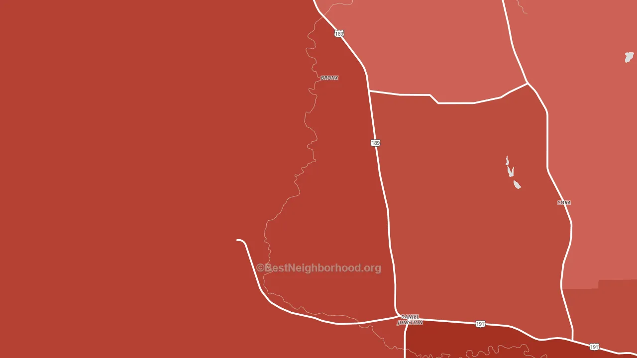 83115, WY block-group political-lean map