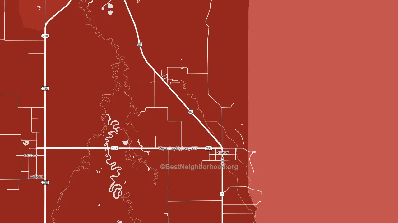 83122, WY block-group political-lean map