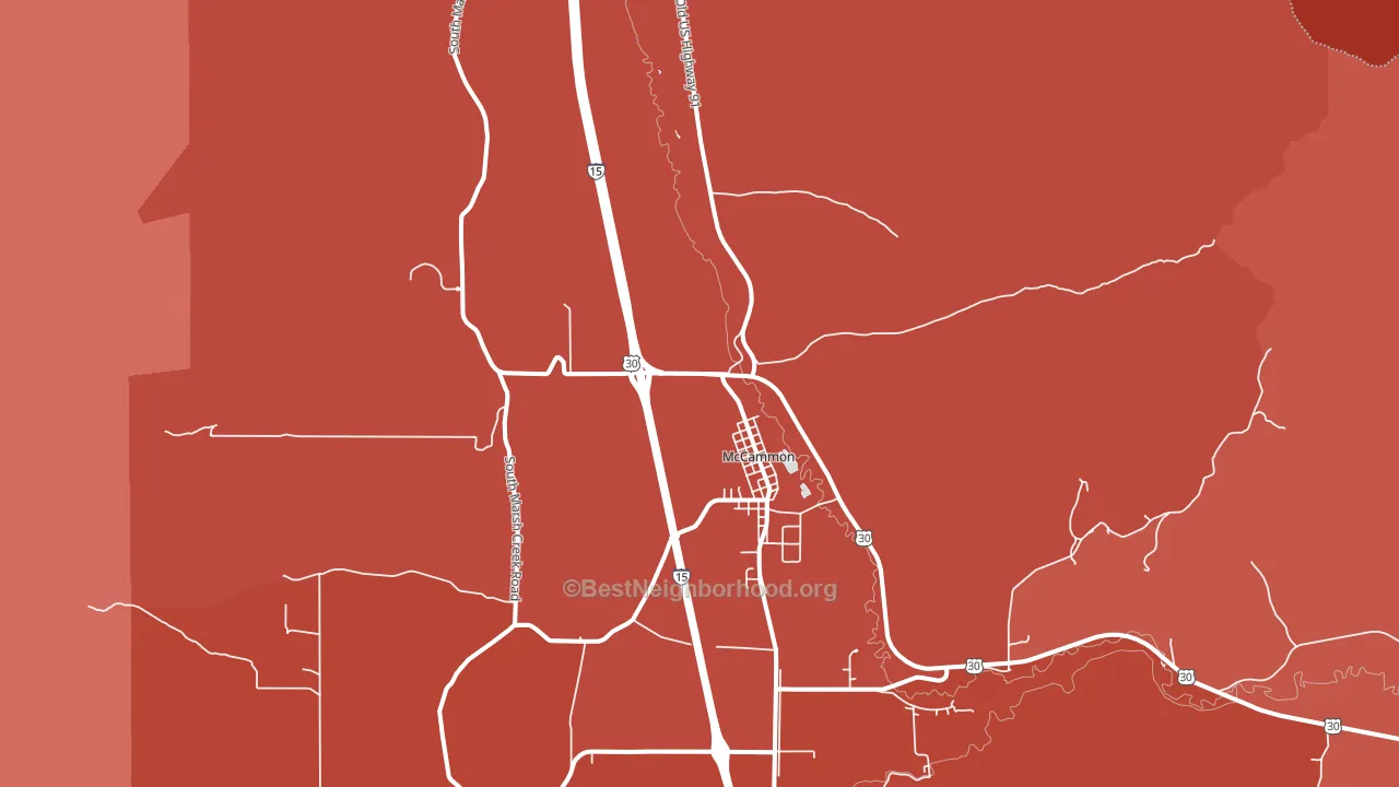 83250, ID block-group political-lean map