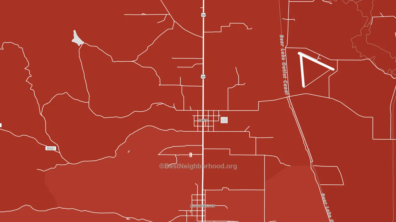 83261, ID block-group political-lean map