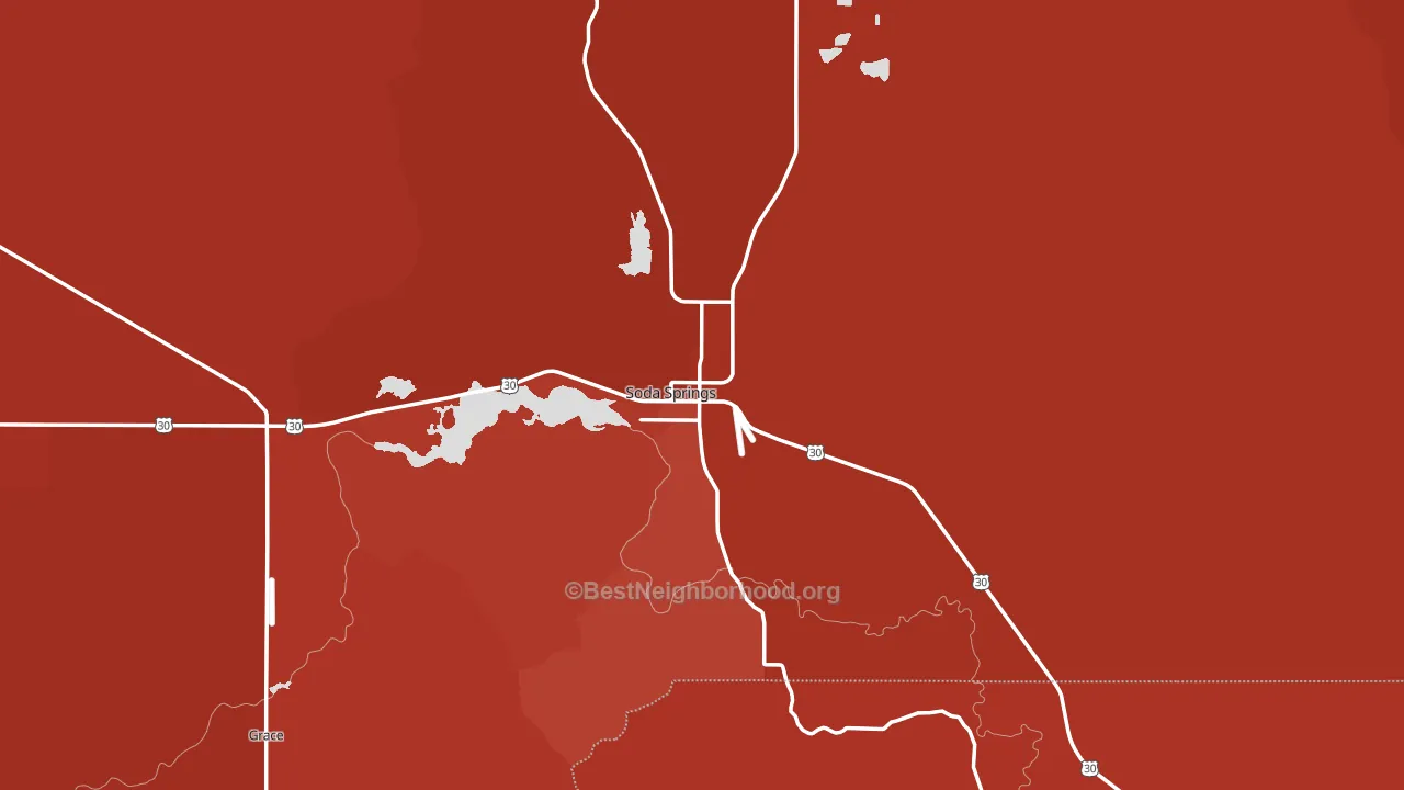 83276, ID block-group political-lean map