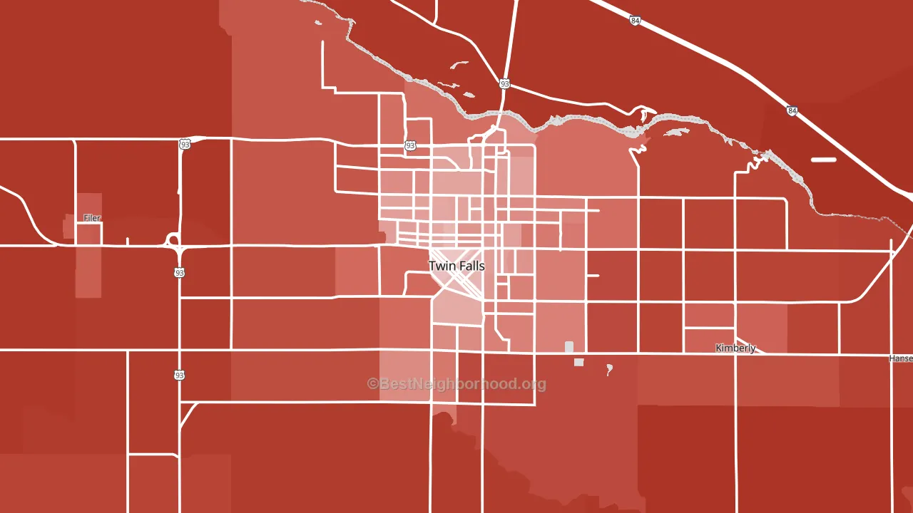 83301, ID block-group political-lean map