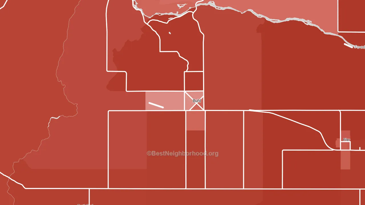 83316, ID block-group political-lean map