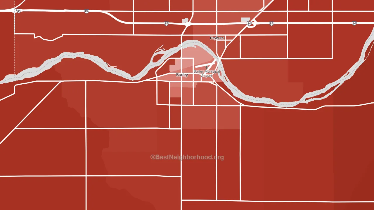 83318, ID block-group political-lean map