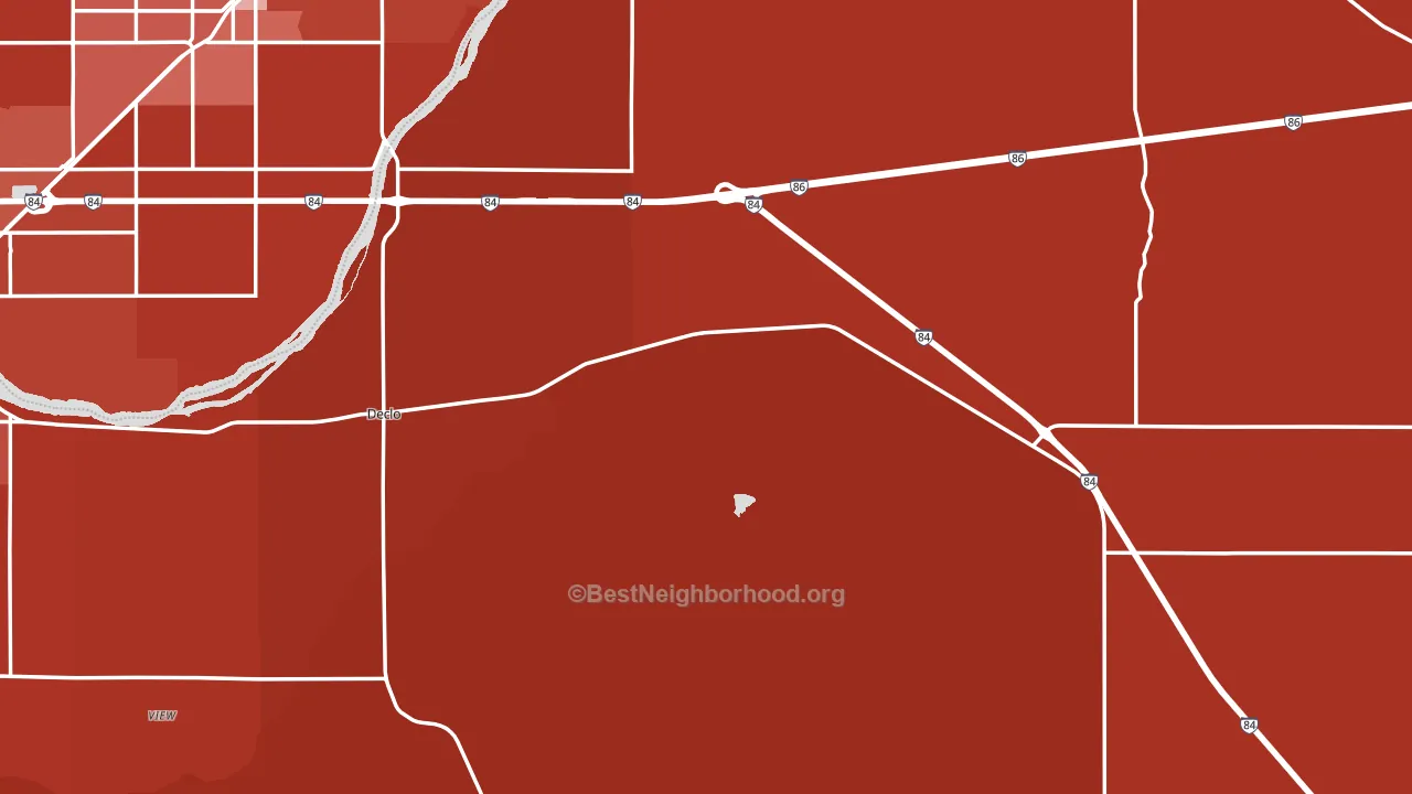 83323, ID block-group political-lean map