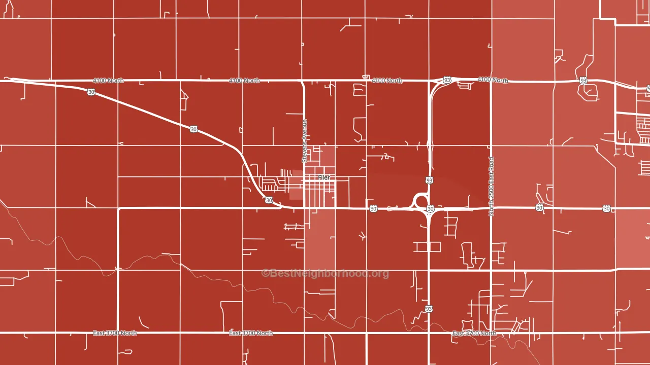 83328, ID block-group political-lean map