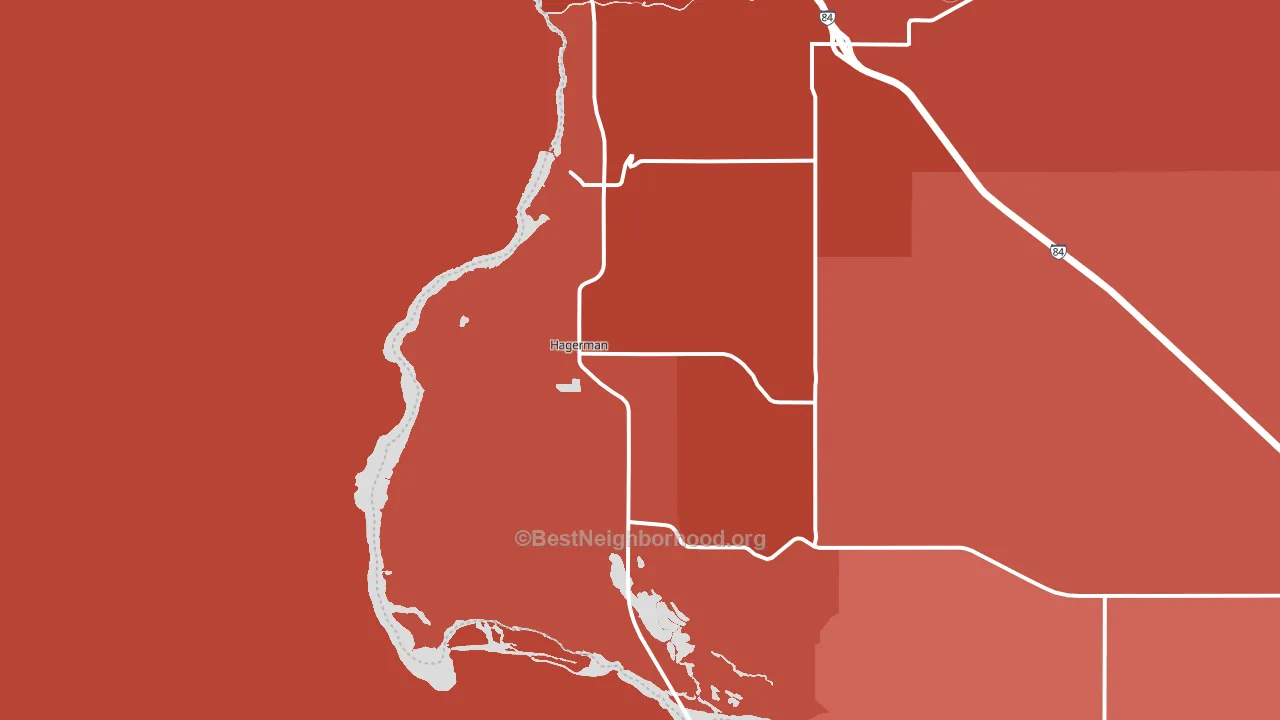 83332, ID block-group political-lean map