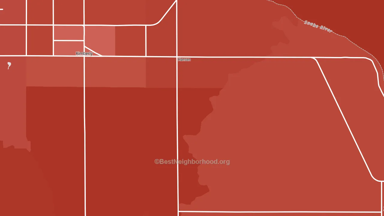 83334, ID block-group political-lean map