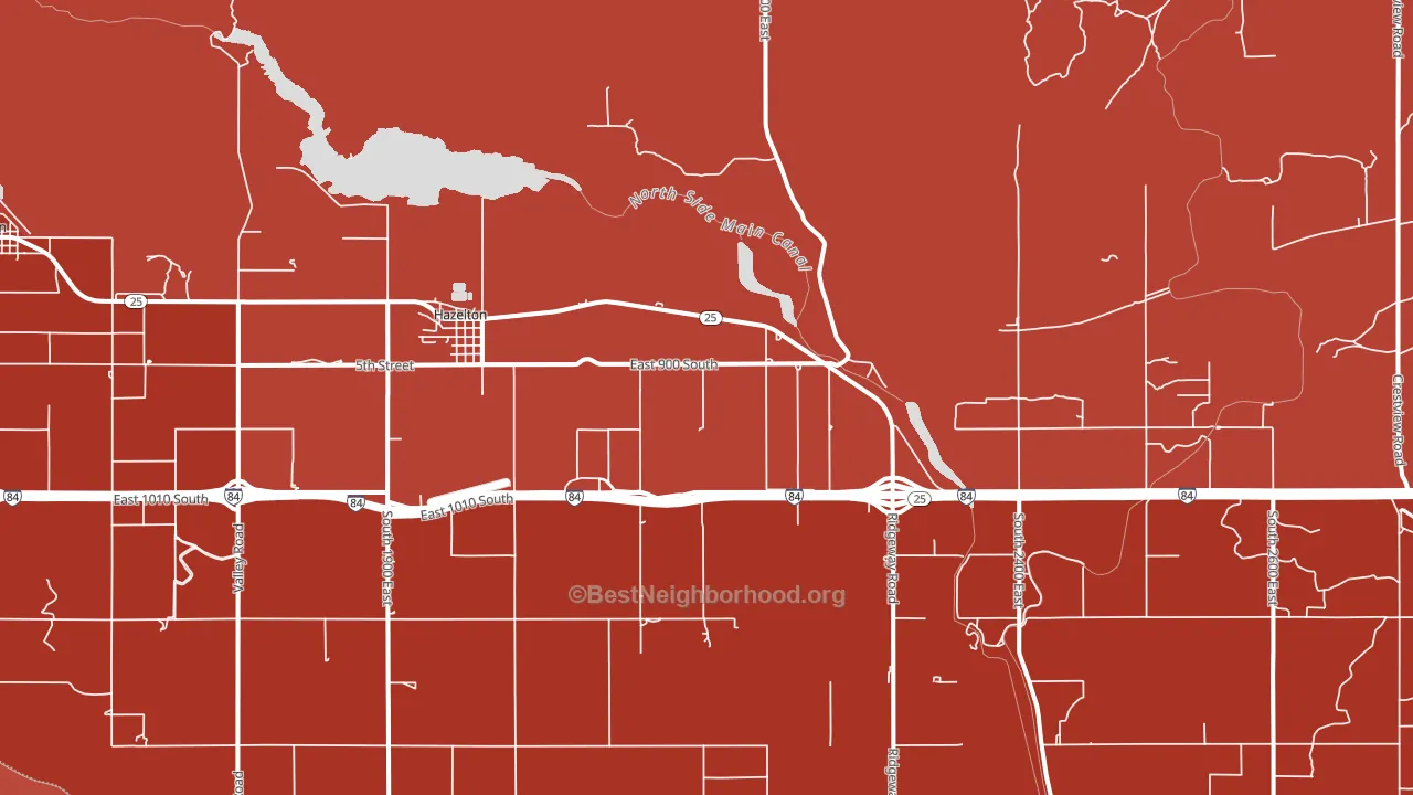 83335, ID block-group political-lean map