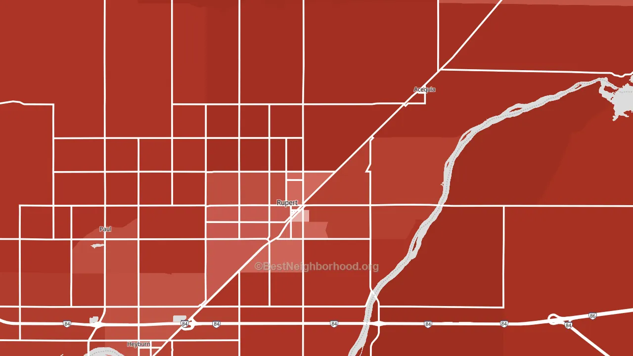 83350, ID block-group political-lean map