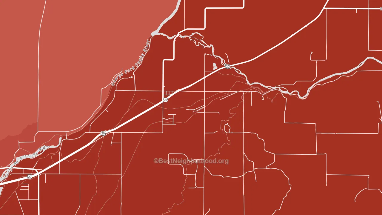 83421, ID block-group political-lean map