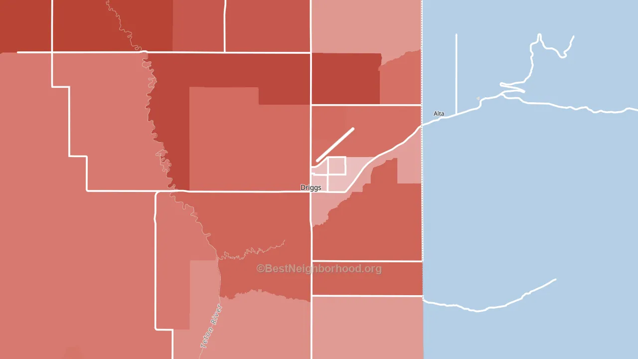 83422, ID block-group political-lean map