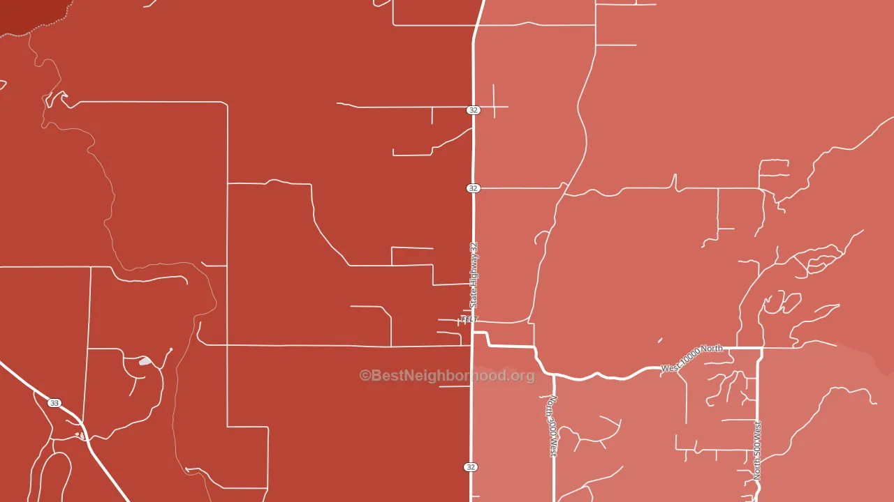83424, ID block-group political-lean map