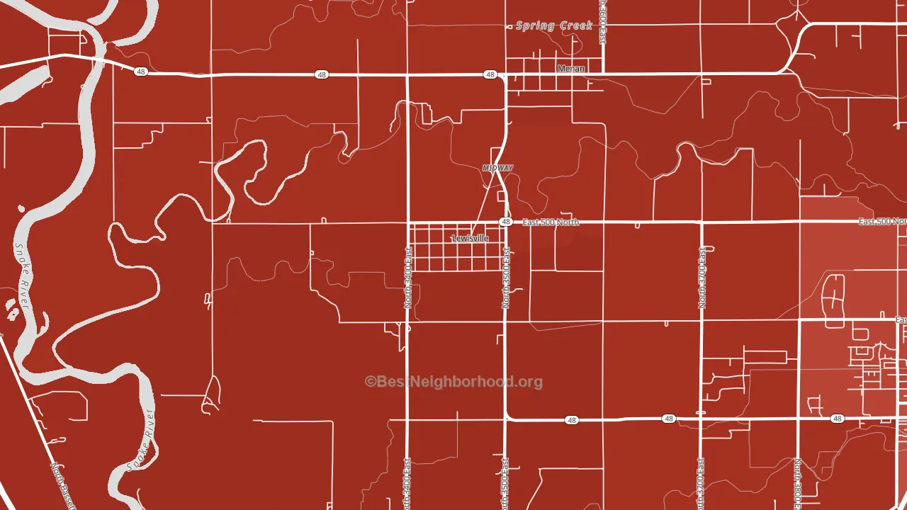 83431, ID block-group political-lean map