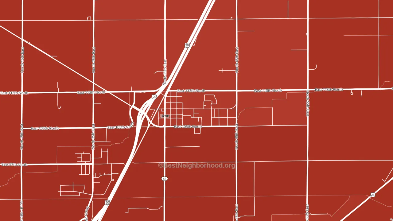 83454, ID block-group political-lean map