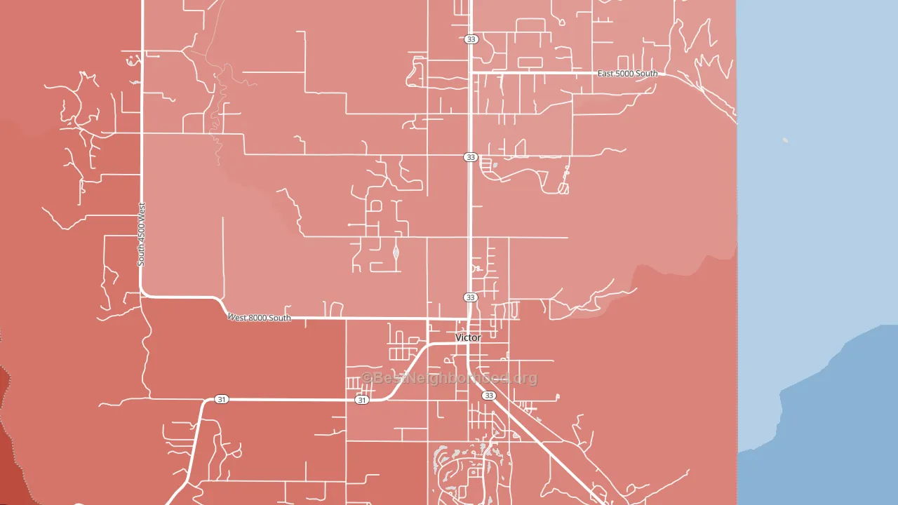 83455, ID block-group political-lean map