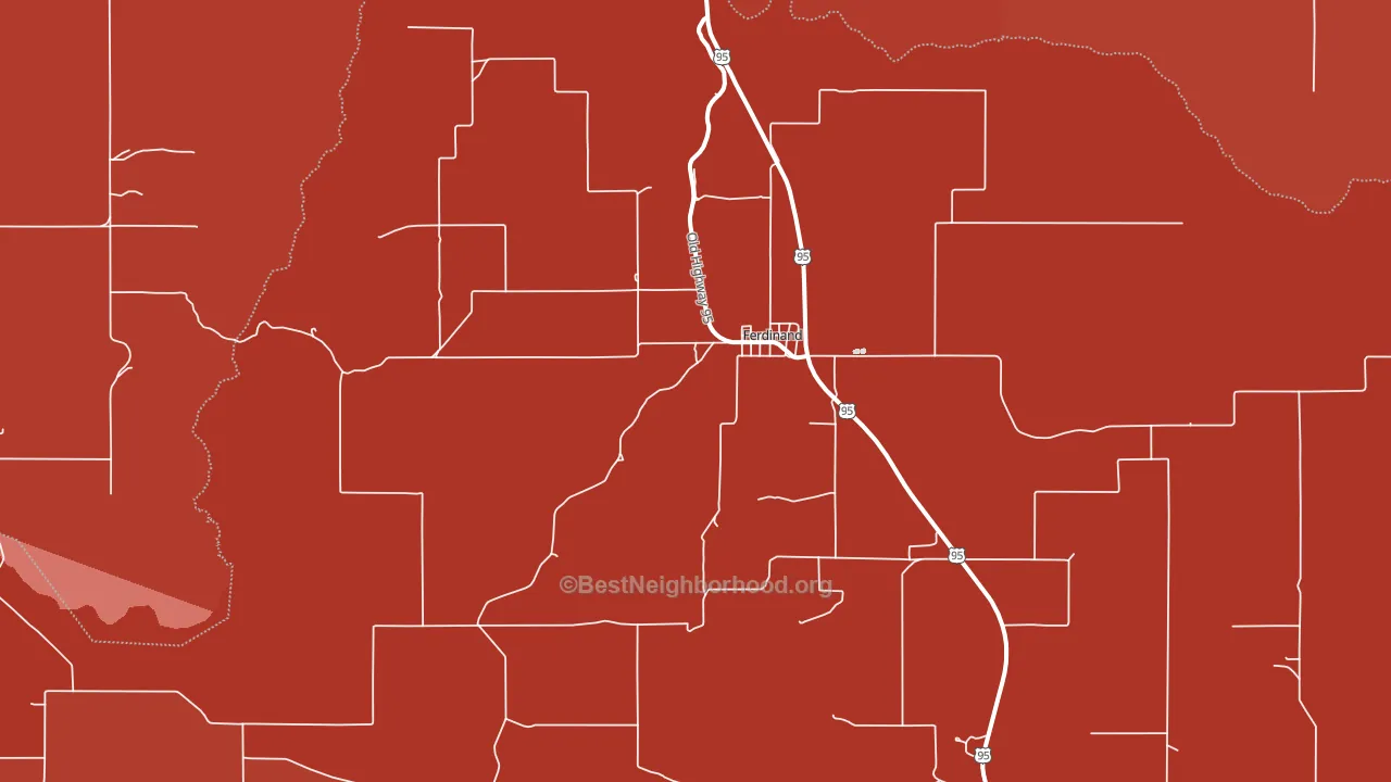 83526, ID block-group political-lean map