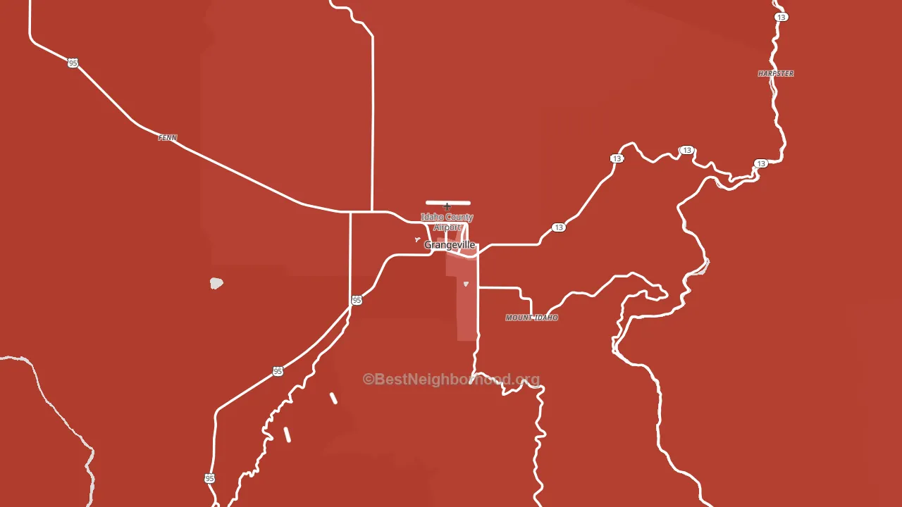 83530, ID block-group political-lean map