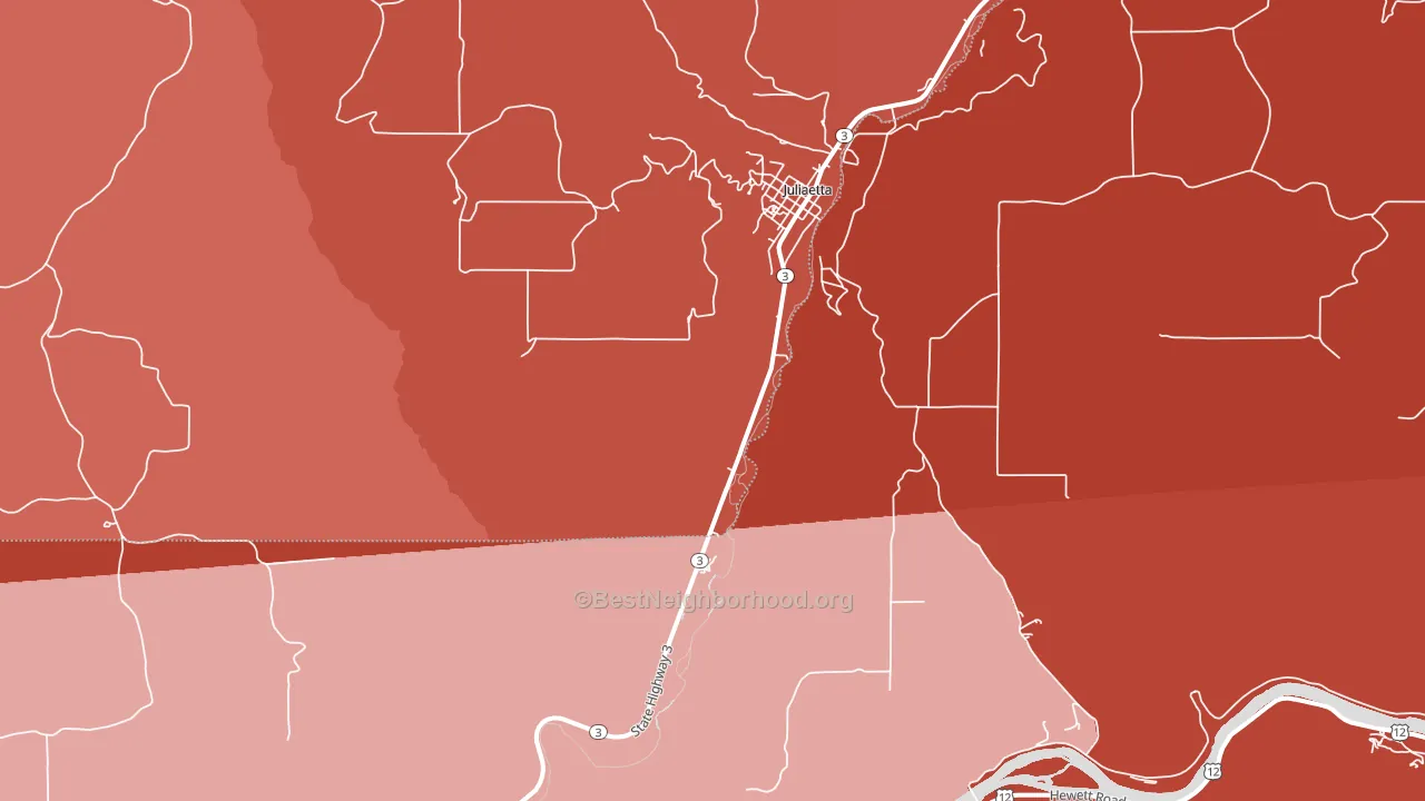 83535, ID block-group political-lean map