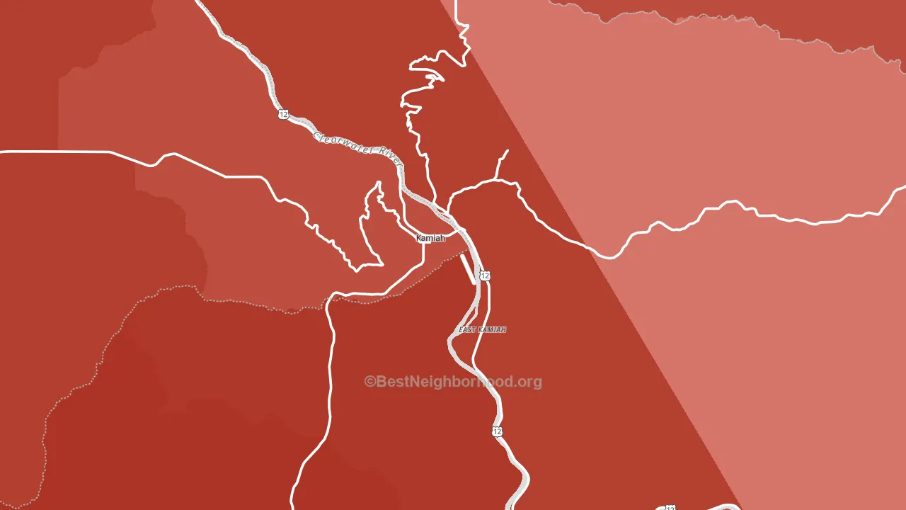 83536, ID block-group political-lean map