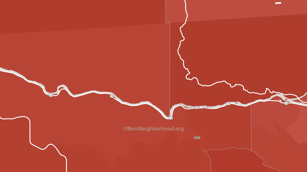 83541, ID block-group political-lean map