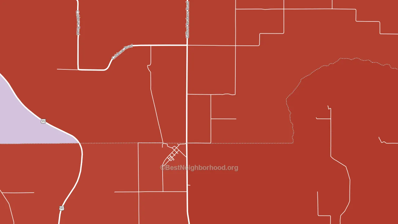 83548, ID block-group political-lean map