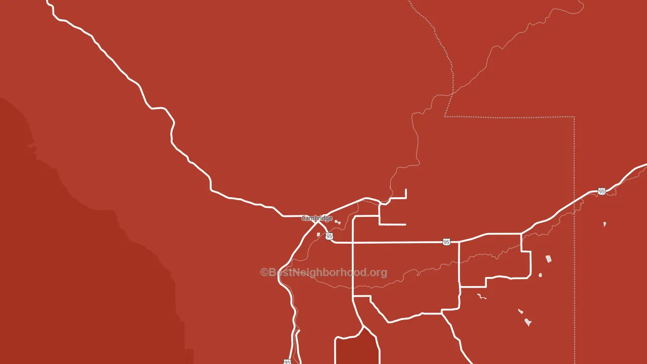 83610, ID block-group political-lean map