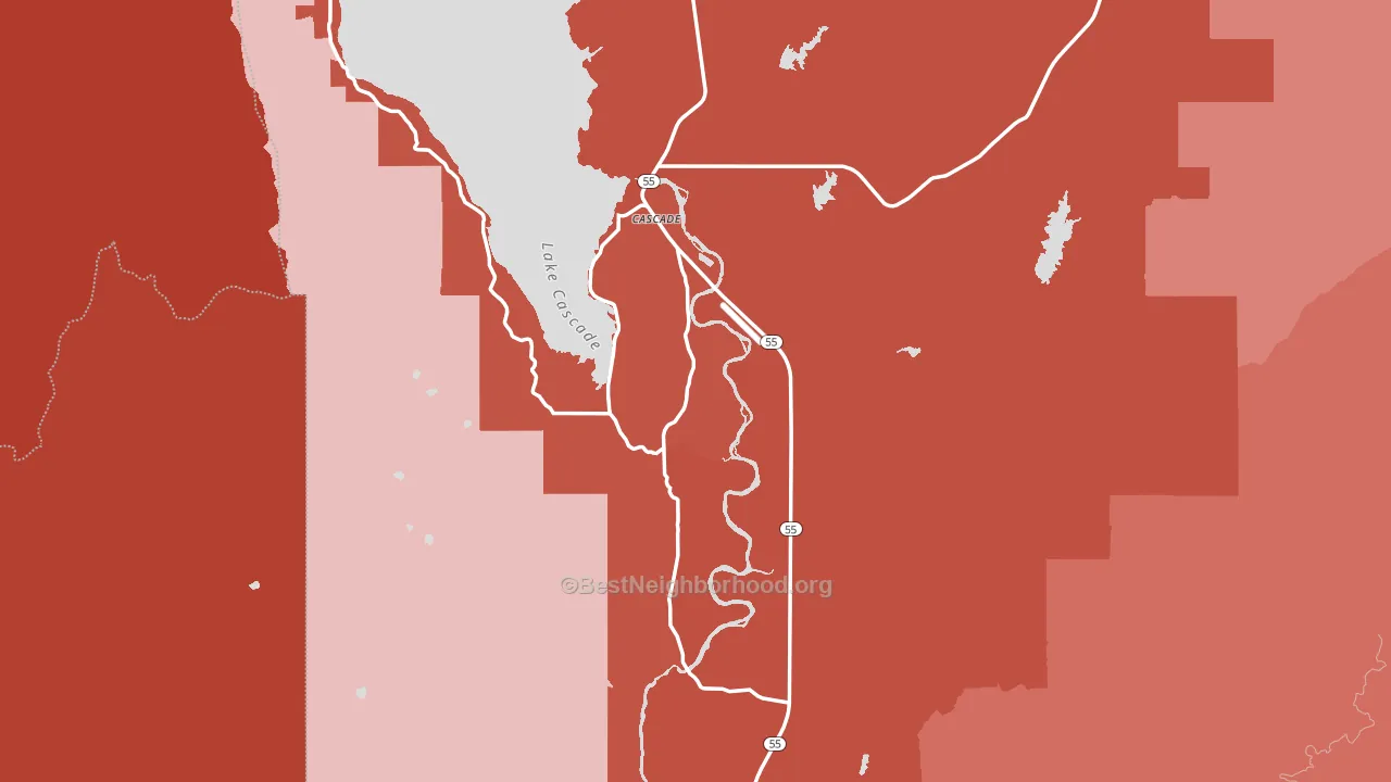 83611, ID block-group political-lean map