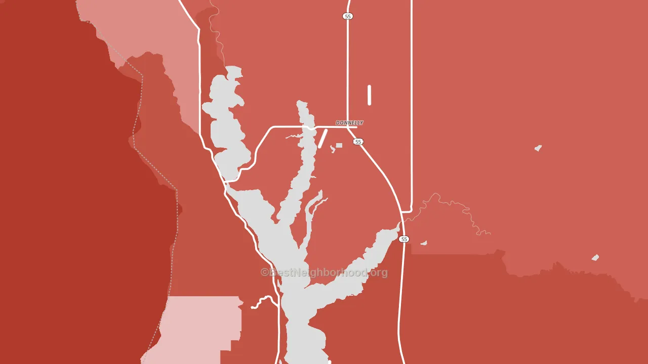 83615, ID block-group political-lean map