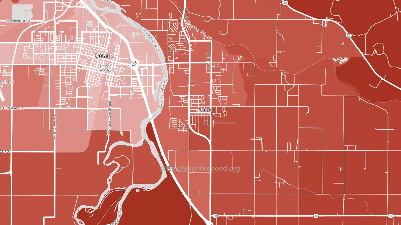 83619, ID block-group political-lean map